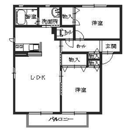 シャーメゾン玉手の物件間取画像